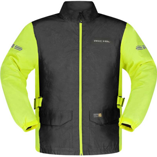 Richa Monsoon Rain Jacket Black Fluo £34.99 Waterproofs - SKU 082/2MONSJ/BF/02 from RaceLeathers Motorcycle Clothing