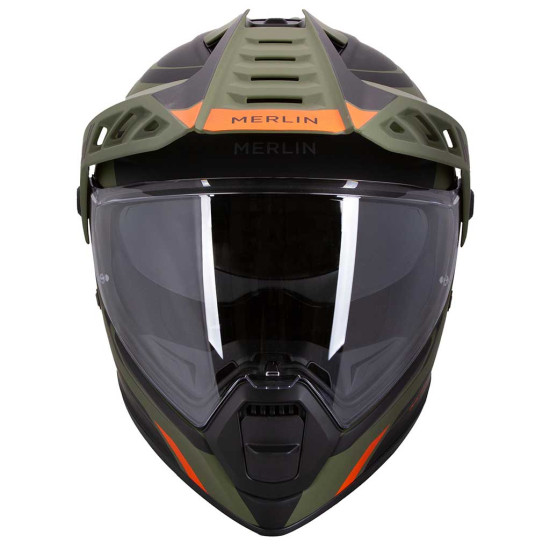 Merlin Torres Block Matt Green £249.99 Full Face Helmets - SKU MHM409/MATTGRN/XS from RaceLeathers Motorcycle Clothing