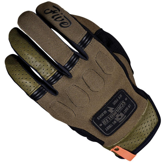 Five Scrambler Black Khaki Gloves £59.99 Mens Motorcycle Gloves - SKU 3023050607SK1XS from RaceLeathers Motorcycle Clothing