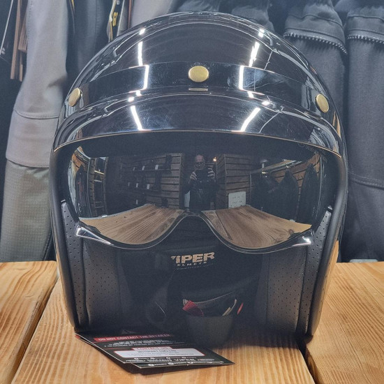 Viper RSV06 Plus Chequer 500 Open Face Helmet