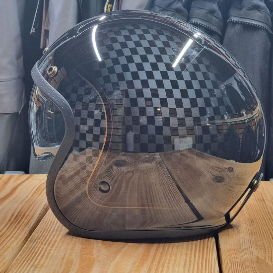Viper RSV06 Plus Chequer 500 Open Face Helmet £69.99 Open Face Helmets - SKU RSV-06-Plus-Chequer-XS from RaceLeathers Motorcycle Clothing