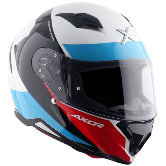 Axor SH890 Hunter Turbo White Red Helmet