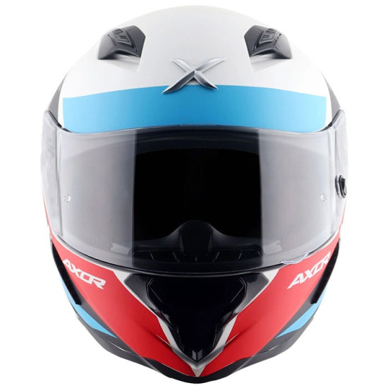 Axor SH890 Hunter Turbo White Red Helmet
