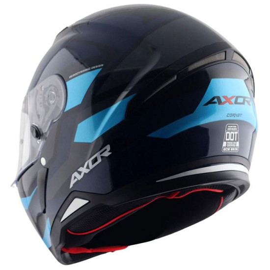 Axor SH890 Cornet Black Blue Helmet £69.95 Full Face Helmets - SKU AXR033L from RaceLeathers Motorcycle Clothing