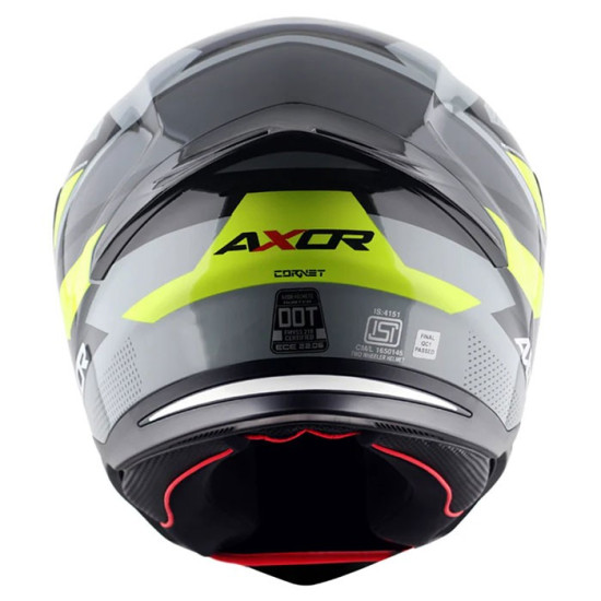 Axor SH890 Cornet Black Yellow Helmet £69.95 Full Face Helmets - SKU AXR034L from RaceLeathers Motorcycle Clothing