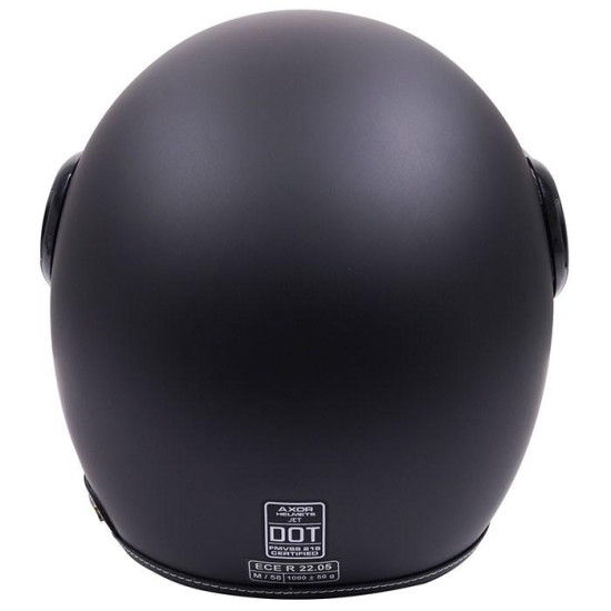 Axor Jet Matt Black Helmet With Black Interior £69.95 Open Face Helmets - SKU AXR045L from RaceLeathers Motorcycle Clothing