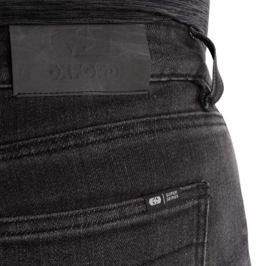 Oxford Super Jeans Slim Mens Black Regular Leg £99.99 Motorcycle Jeans - SKU DM2531013032 from RaceLeathers Motorcycle Clothing