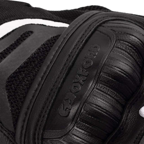 Oxford Omega 1.0 Air Mens Glove Black White £49.99 Mens Motorcycle Gloves - SKU GM2531022XL from RaceLeathers Motorcycle Clothing