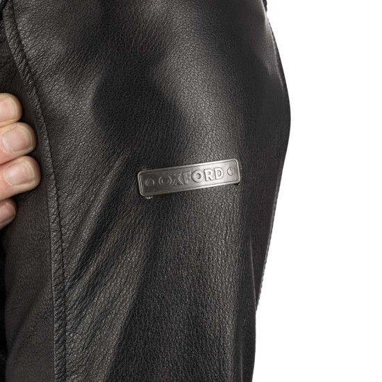 Oxford Walton 2.0 Mens Leather Jacket Black £219.99 Mens Motorcycle Jackets - SKU LM2501012XL from RaceLeathers Motorcycle Clothing