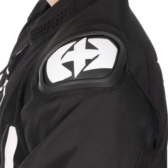 Oxford Omega 1.0 Air Mens Jacket Black White £169.99 Mens Motorcycle Jackets - SKU TM2531012XL from RaceLeathers Motorcycle Clothing