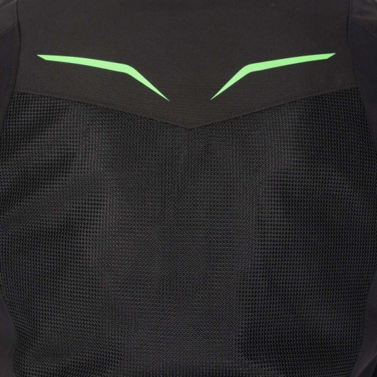 Oxford Omega 1.0 Air Mens Jacket Black Green £169.99 Mens Motorcycle Jackets - SKU TM2531032XL from RaceLeathers Motorcycle Clothing