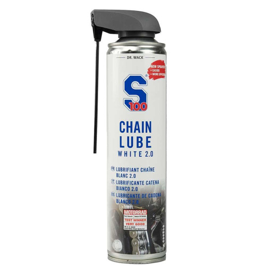 S100 Chain Lube White 400m Motorcycle Chain Lubricant