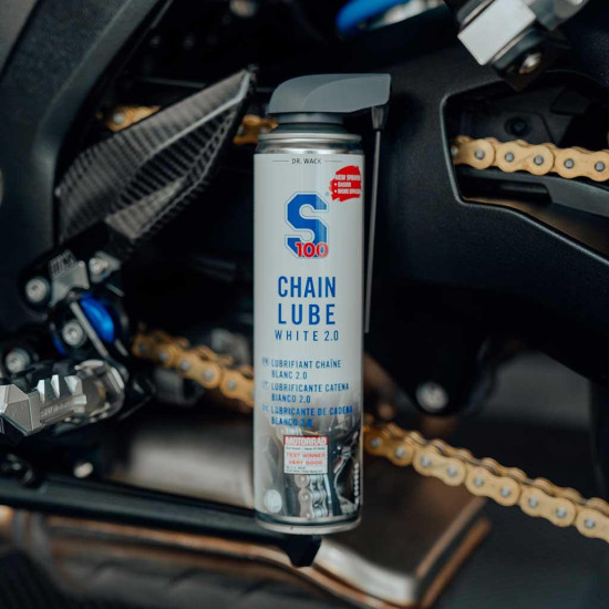 S100 Chain Lube White 400m Motorcycle Chain Lubricant
