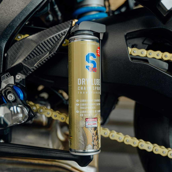 S100 Dry Lube Chain Spray 400ml  Motorcycle Chain Lubricant