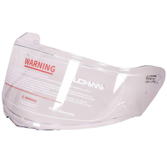 Duchinni D985 Clear Replacement Visor £17.99 Parts/Accessories - SKU DHD985CV from RaceLeathers Motorcycle Clothing