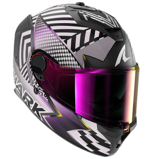 Shark Spartan GT Pro Carbon Sthyr Black Violet Yellow