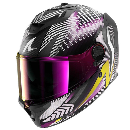 Shark Spartan GT Pro Carbon Sthyr Black Violet Yellow