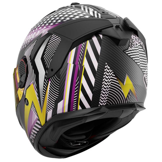 Shark Spartan GT Pro Carbon Sthyr Black Violet Yellow £512.99 Full Face Helmets - SKU 200/HE1309E/DVU1 from RaceLeathers Motorcycle Clothing