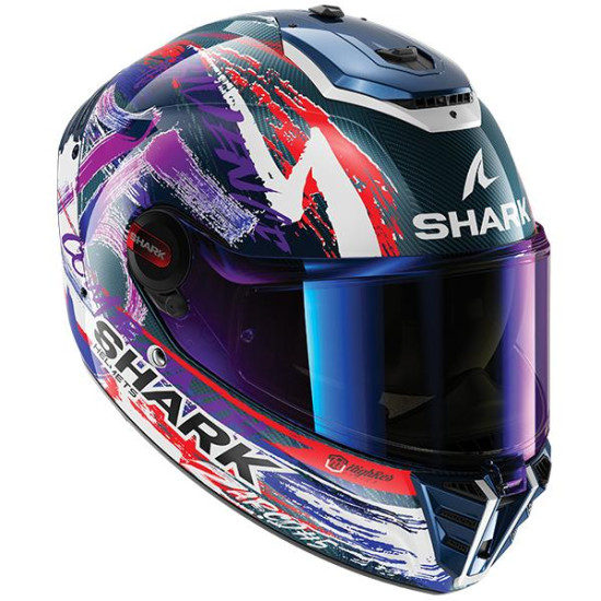 Shark Spartan RS Carbon Zarco Signature Black White Violet Red