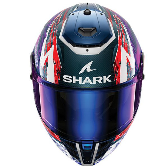 Shark Spartan RS Carbon Zarco Signature Black White Violet Red £436.99 Full Face Helmets - SKU 200/HE8154E/DWV1 from RaceLeathers Motorcycle Clothing