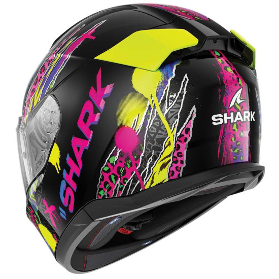 Shark D-Skwal 3 Fawn Black Purple Blue Yellow £218.49 Full Face Helmets - SKU 210/HE0918E/KVY1 from RaceLeathers Motorcycle Clothing