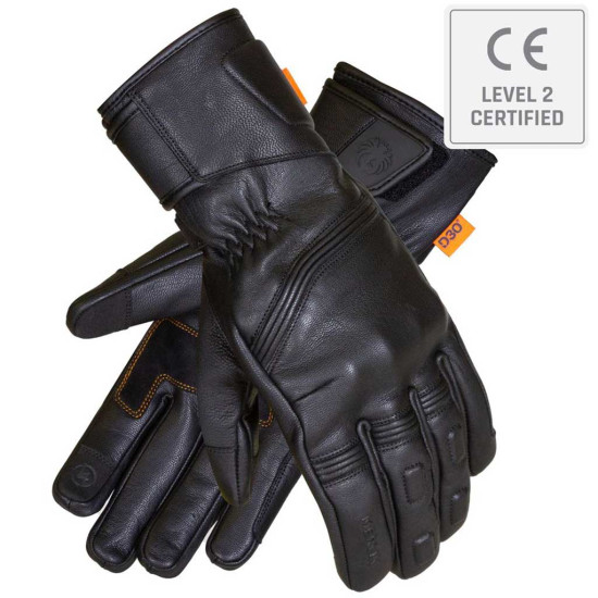 Merlin Calton CE2 D3O Leather Glove Black