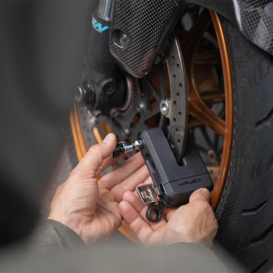 Hiplok MD1000 Disc Lock Anti Angle Grinder £179.99 Security - SKU 350/MDM1AB from RaceLeathers Motorcycle Clothing