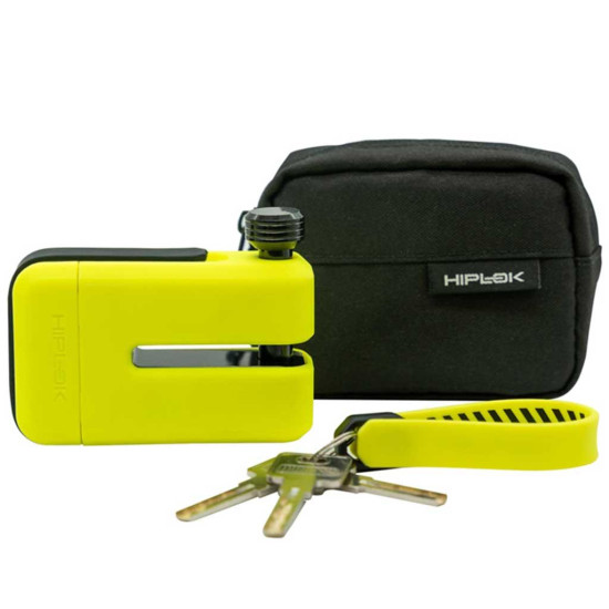 Hiplok MD1000 Disc Lock Anti Angle Grinder  Neon Yellow £179.99 Security - SKU 350/MDM1NY from RaceLeathers Motorcycle Clothing