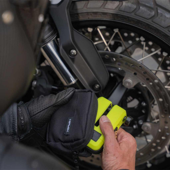 Hiplok MD1000 Disc Lock Anti Angle Grinder  Neon Yellow £179.99 Security - SKU 350/MDM1NY from RaceLeathers Motorcycle Clothing