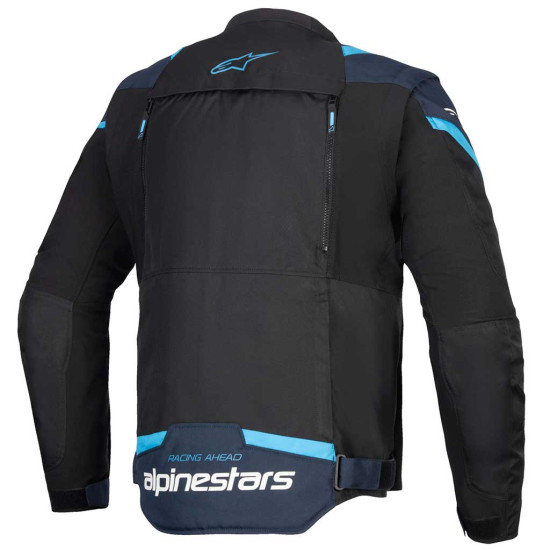 Alpinestars T-Stunt Air Jacket Black Dark Blue Blithe Blue £275.49 Mens Motorcycle Jackets - SKU 330182513862XL from RaceLeathers Motorcycle Clothing