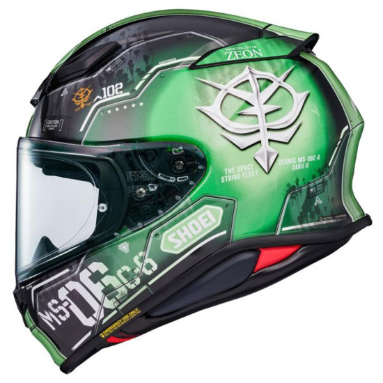 Shoei NXR 2 MS-06C-6 Zaku II TC-4 Green