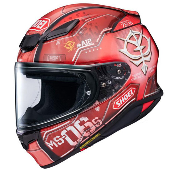 Shoei NXR 2 MS-06S Chars Zaku II TC-1 Red £579.99 Full Face Helmets - SKU 0895003 from RaceLeathers Motorcycle Clothing