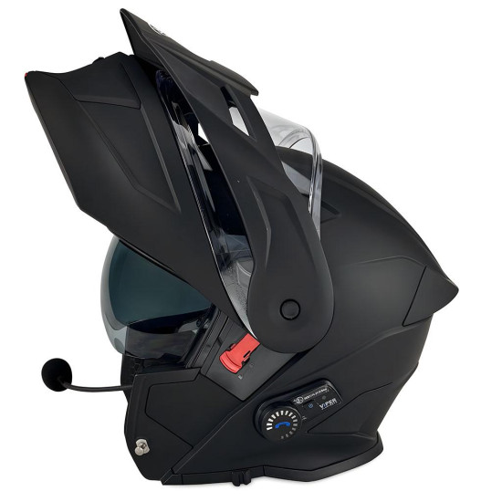 RSV121 v8 BL+ Blinc Bluetooth Flip Front Adventure Helmet £209.95 Flip Front Motorcycle Helmets - SKU A340MattBlackXS from RaceLeathers Motorcycle Clothing