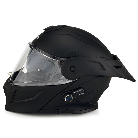 RSV121 v8 BL+ Blinc Bluetooth Flip Front Adventure Helmet £209.95 Flip Front Motorcycle Helmets - SKU A340MattBlackXS from RaceLeathers Motorcycle Clothing