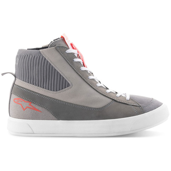 Alpinestars Stated Short Boots Light Grey Red Fluo White