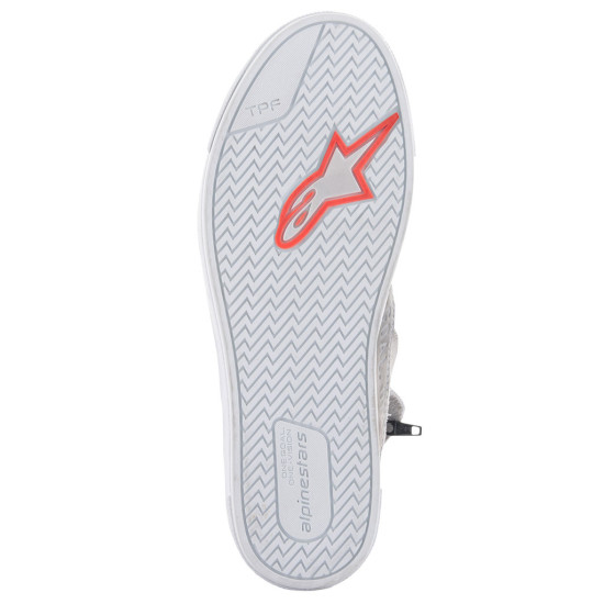 Alpinestars Stated Short Boots Light Grey Red Fluo White £151.99 Mens Motorcycle Touring Boots - SKU 2540124925110 from RaceLeathers Motorcycle Clothing