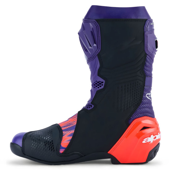 Alpinestars Supertech R Le Flyte Vented Boots Purple Red Black £588.99 Mens Motorcycle Racing Boots - SKU 2220526316243 from RaceLeathers Motorcycle Clothing