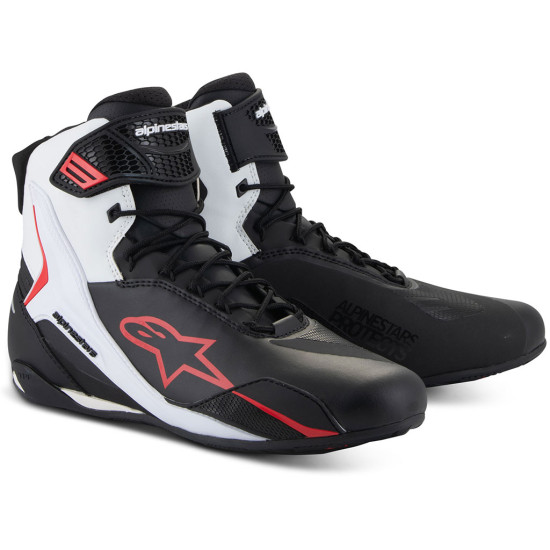 Alpinestars Faster-4 Short Boots Black White Red £137.74 Mens Motorcycle Touring Boots - SKU 251042512310 from RaceLeathers Motorcycle Clothing
