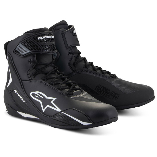 Alpinestars Faster-4 Short Boots Black White £137.74 Mens Motorcycle Touring Boots - SKU 25104251210 from RaceLeathers Motorcycle Clothing