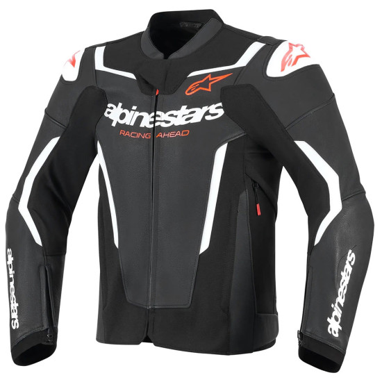 Alpinestars GP Force V2 Leather Jacket White Black