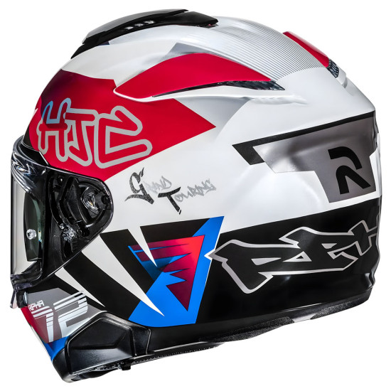 HJC RPHA 72 Goldy MC21 White Blue Red £417.99 Full Face Helmets - SKU RP72GW2XL from RaceLeathers Motorcycle Clothing