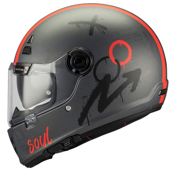 MT Jarama SV Papercut C15 Matt Black Red £170.99 Full Face Helmets - SKU M1320C99C15206 from RaceLeathers Motorcycle Clothing