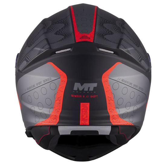 MT Genesis R Shift B15 Matt Black Red £119.99 Flip Front Motorcycle Helmets - SKU M1376D55B15208 from RaceLeathers Motorcycle Clothing
