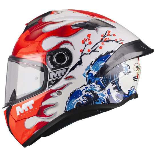 MT Targo S Yamanaka A5 Gloss £89.99 Full Face Helmets - SKU M1343D32A5106 from RaceLeathers Motorcycle Clothing