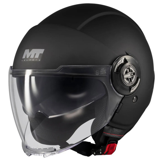 MT Viale SV Pure A1 Matt Black £69.99 Open Face Helmets - SKU M132500PA1206 from RaceLeathers Motorcycle Clothing