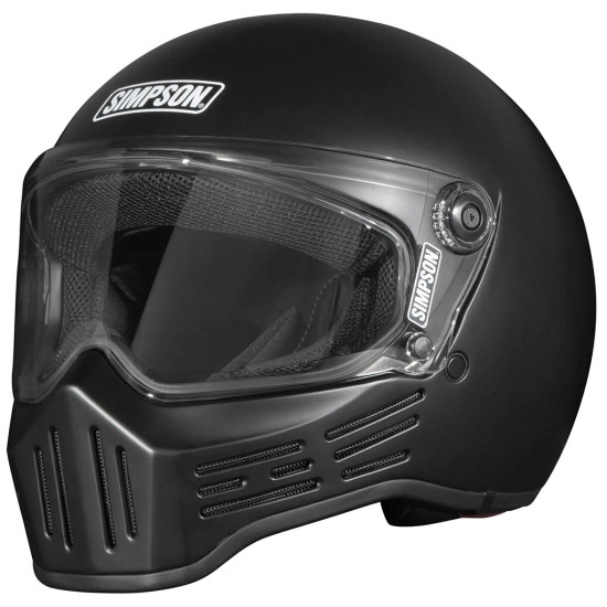 Simpson M30 Solid Matt Black £349.99 Full Face Helmets - SKU S3FE1M30SOLMB07 from RaceLeathers Motorcycle Clothing