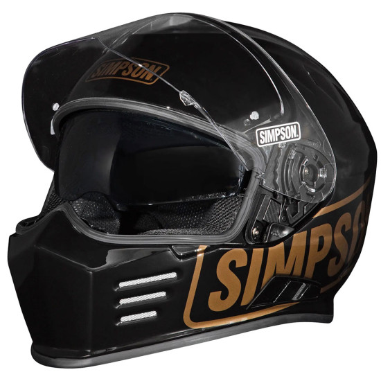 Simpson Venom Logo ST Black £499.99 Full Face Helmets - SKU S3FEP022LOGOST07 from RaceLeathers Motorcycle Clothing