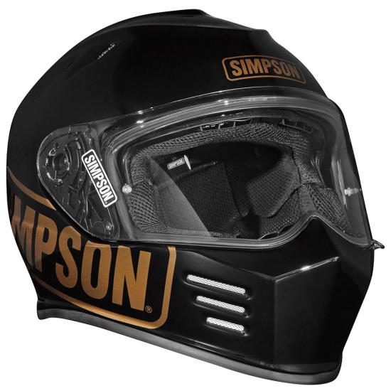 Simpson Venom Logo ST Black £499.99 Full Face Helmets - SKU S3FEP022LOGOST07 from RaceLeathers Motorcycle Clothing