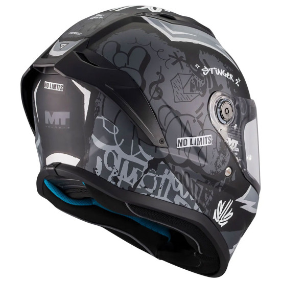 MT Stinger 2 Youth Tagger B2 Matt Black Grey £79.99 Childrens Helmets - SKU M1366D04B22Y6 from RaceLeathers Motorcycle Clothing