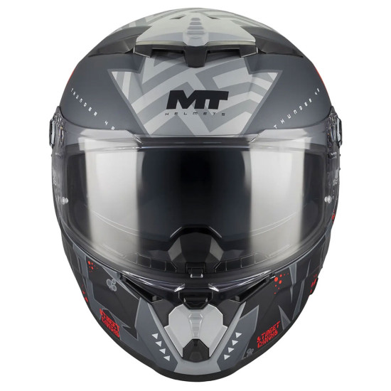 MT Thunder 4 R Canvas C5 Matt Black Red £159.99 Full Face Helmets - SKU M1375D53C5208 from RaceLeathers Motorcycle Clothing